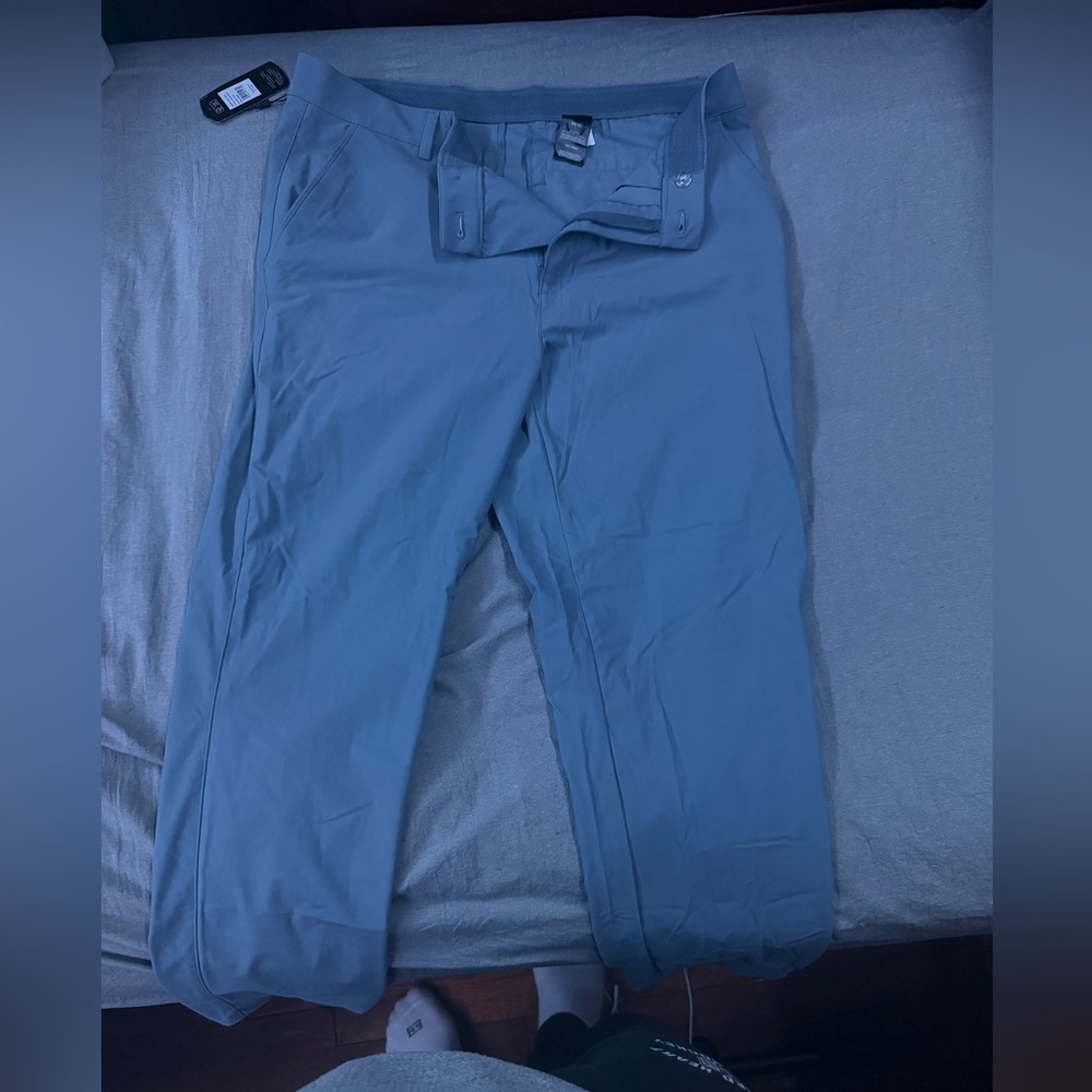 Men's Greg Norman Blue Golf Pants